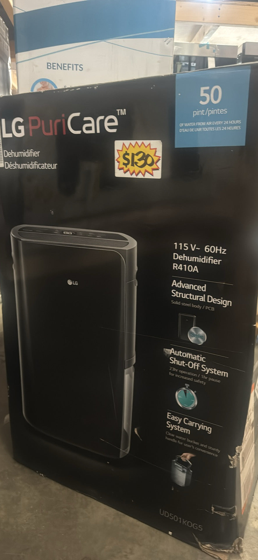 LG PureCare Dehumidifier  115V / 60Hz | Home Moisture Control