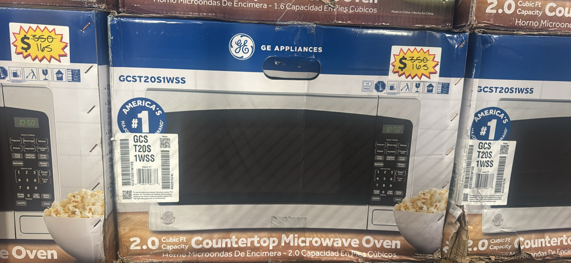 GE 2.0 Cu. Ft. Countertop Microwave  Large Capacity | Powerful | Countertop Convenience