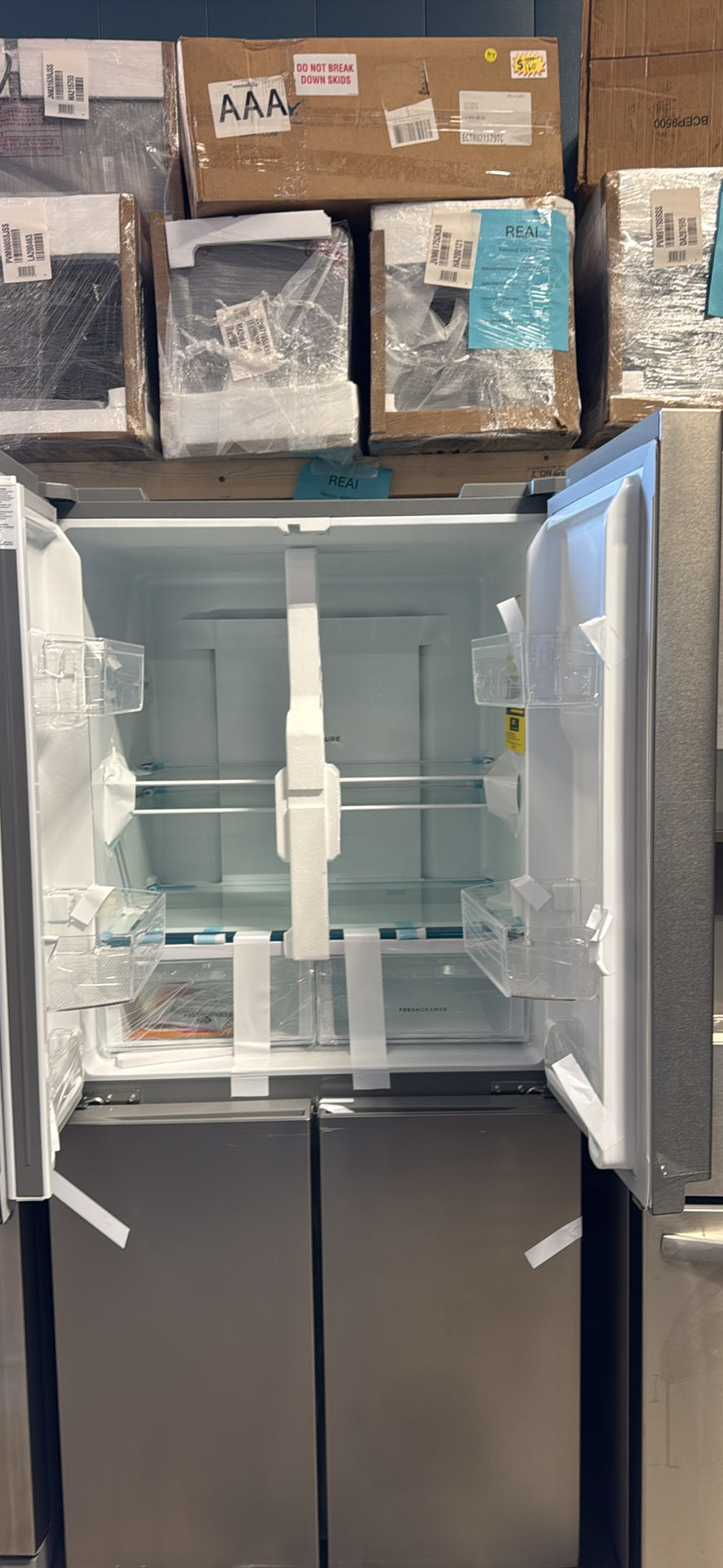 Frigidaire 17.4 cu. ft. 4-Door Refrigerator – Fingerprint-Resistant Stainless Steel