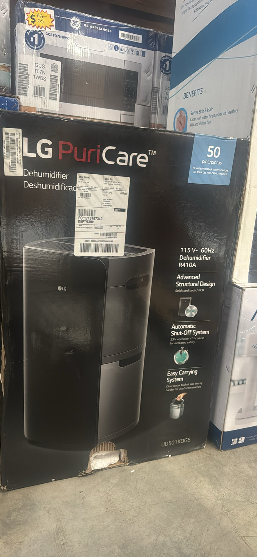LG PureCare Dehumidifier  115V / 60Hz | Home Moisture Control