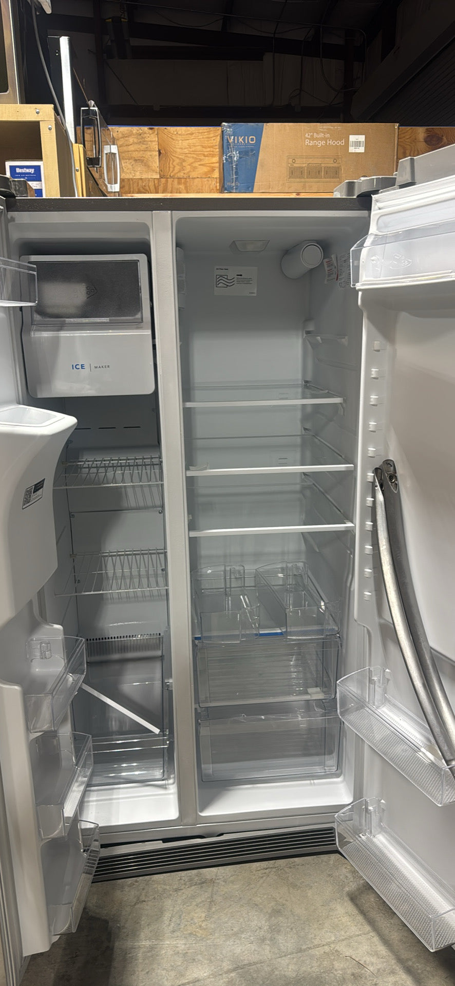 Frigidaire 36 in. 26 cu. ft. Side by Side Refrigerator – Stainless Steel