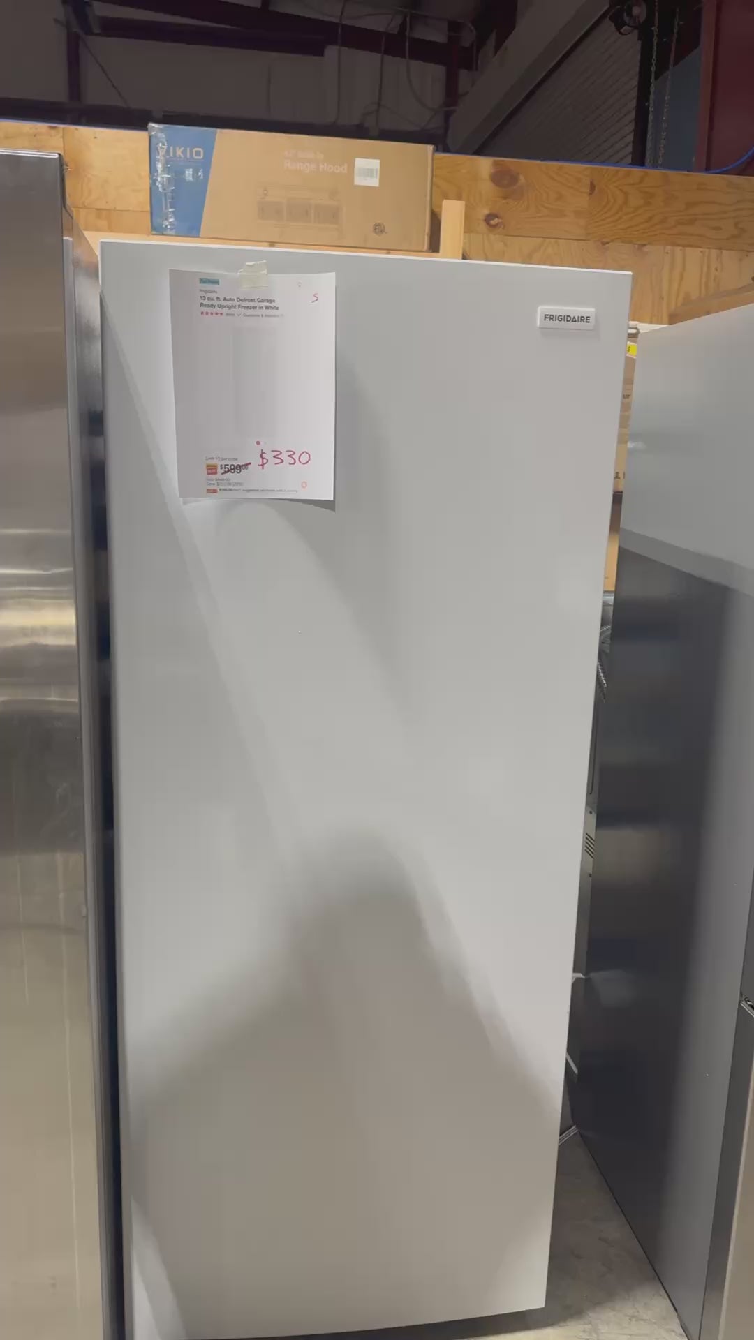 Frigidaire 13 cu. ft. Garage Ready Upright Freezer – White