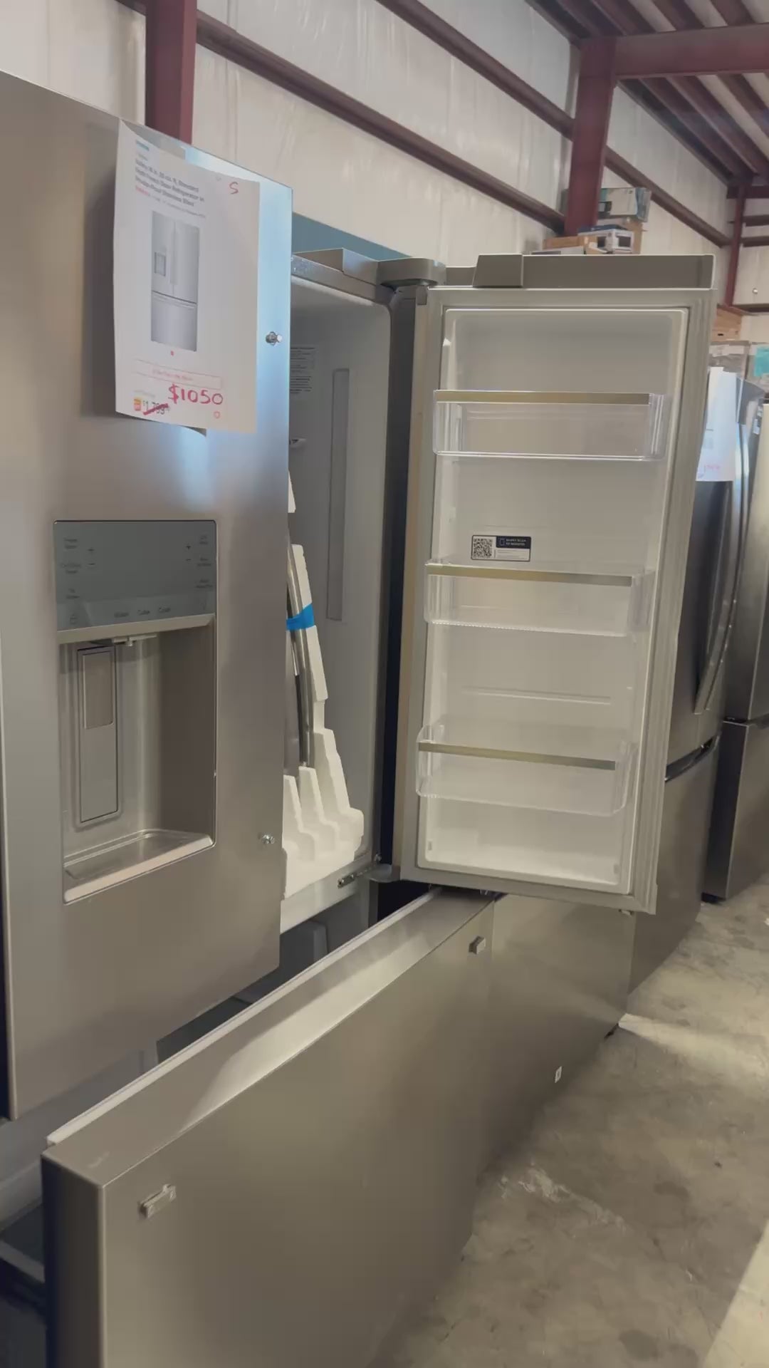 Frigidaire Gallery 36 in. 28 cu. ft. Standard Depth French Door Refrigerator – Smudge-Proof Stainless Steel