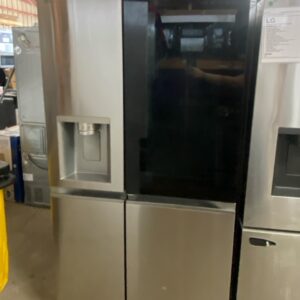 27 cu. ft. Side-By-Side Refrigerator that features Edge-to-Edge InstaView® Design and Dual Ice Maker with Craft IceTM