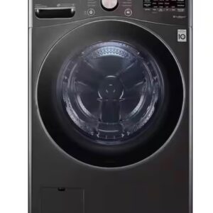 4.5 Cu. Ft. Stackable SMART Front Load Washer in Black Steel