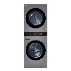 WashTower Stacked SMART Laundry Center 4.5 Cu.Ft. Front Load Washer & 7.4 Cu.Ft. Electric Dryer