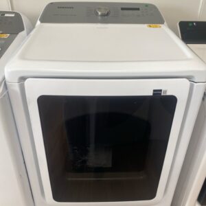 7.4 cu. ft. Vented Smart Electric Dryer with Steam Sanitize Plus in White