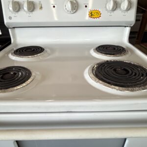 GE White Range